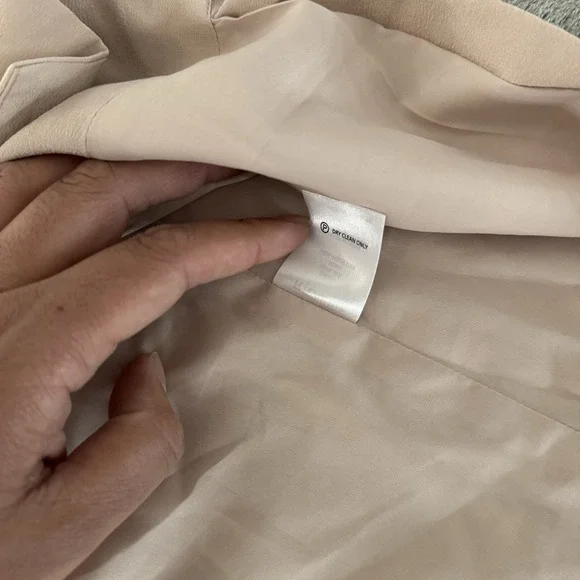 R Label Double Breasted 100% Silk Pink Blazer Size XS Womens $298 MSRP - Picture 6 of 9